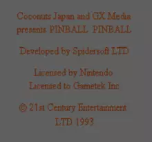 Image n° 7 - screenshots  : Pinball Pinball